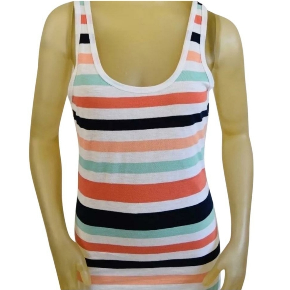 French Connection Summer Stripe Tank L